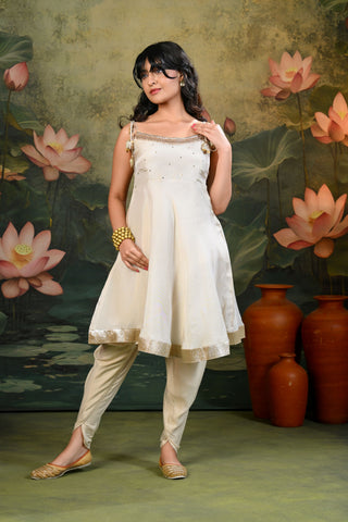 Geet Golden Hand Embroidered Kurta Set