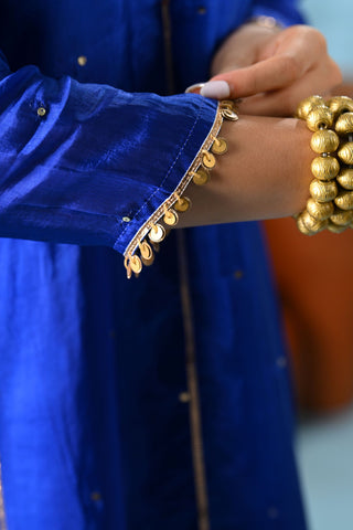 Noori Blue Gota-Work Kurta Set (Set of 3)