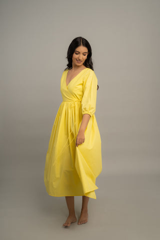 SUNSHINE WRAP AROUND DRESS