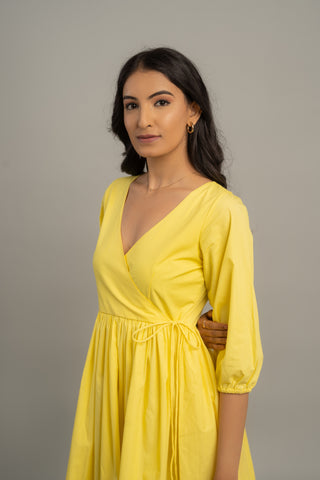 SUNSHINE WRAP AROUND DRESS