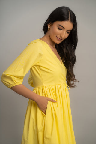 SUNSHINE WRAP AROUND DRESS