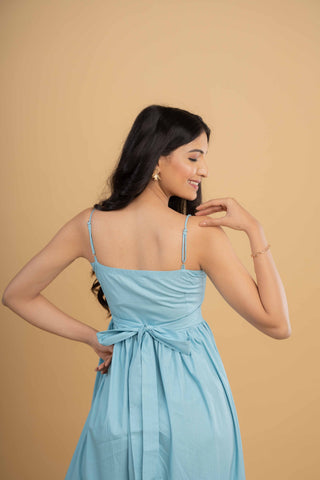 SEA-MIST TIERED MAXI DRESS