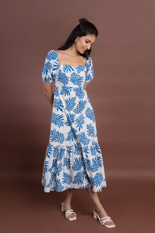 FIONA SWEETHEART NECK MAXI DRESS