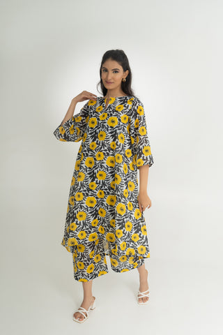 YELLOW FLORAL CO-ORD SET