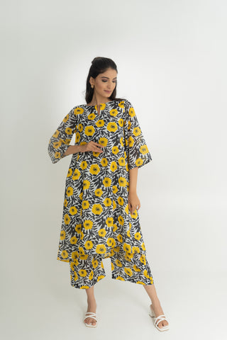 YELLOW FLORAL CO-ORD SET