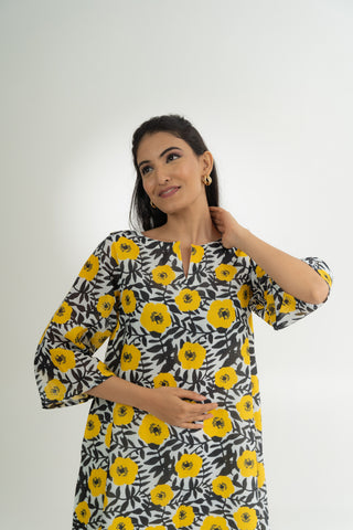 YELLOW FLORAL CO-ORD SET